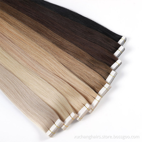 Premium Double Drawn Hair: Raw Indian Tape Extensions
